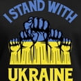 thumbnail image 3 of CafePress - I Stand With Ukraine T Shirt - Women's V-Neck Dark T-Shirt, 3 of 4