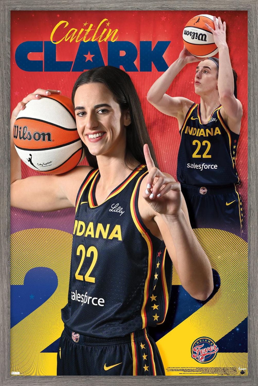 WNBA Indiana Fever - Caitlin Clark 24 Wall Poster