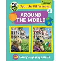 PBS Kids: Spot the Differences: Around the World : 50 Totally Engaging Puzzles! (Hardcover)