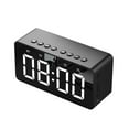 thumbnail image 2 of Speakers Bluetooth Wireless Led Mirror Clock wtih Screen 5.0 Wireless Bluetooth Audio Alarm Clock Three Brightness Call Card, Built In Lithium Battery Digital Alarm Clock, 2 of 7