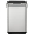 EKO Horizon 11.9 Gallon Brushed Stainless Steel Motion Sensor Trash Can