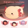 thumbnail image 4 of Lámpara YuanDian Axolotl Night Light, suave silicona, portátil, 4 of 7