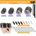 thumbnail image 2 of Hair Rollers,Self Grip Hair Rollers 45 Pcs with 24Pcs Hair Rollers 4 Sizes (6 Jumbo Rollers/6 Large Rollers/6 Medium Rollers/6 Small Rollers) Hair Clips and Comb for Long Medium Short Hair (Black), 2 of 8