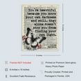 thumbnail image 2 of Inspirational Positive Quotes for Women, Encouraging Gift For Teens, Vintage Print, Motivational Poster, You're Beautiful Butterfly Dictionary Art UNFRAMED Print 8"X10", 2 of 5
