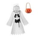 thumbnail image 3 of Disfraz de fantasma de Halloween para niños con bolsa de calabaza. Precioso disfraz para niños y niñas. 130 centímetros, 3 of 8