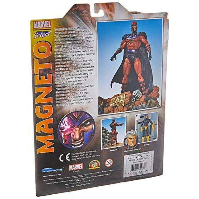 Diamond Select Toys Marvel Select: figura de acción magneto, 7 pulgadas Diamond Select Toys DIAMOND SELECT TOYS