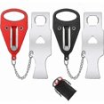 thumbnail image 1 of Portable Door Lock with Storage Bag, Anti-Theft Security Latch for Home, Hotel, Apartment, and School Use, 1 of 5
