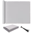 thumbnail image 1 of Polyester Anti- And Waterproof Privacy Screen Garden Shade Net--0.9x7m Gray Material: Polyester Waterproof, 32 Buttonholes, 37 25cm Cable Ties, 1 of 7