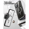thumbnail image 3 of SupCase Unicorn Beetle MAG Slim - Back cover for cell phone - MagSafe compatibility - polycarbonate, polymer, thermoplastic polyurethane (TPU) - black - for Apple iPhone 15 Pro, 3 of 10