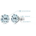 thumbnail image 4 of Gem Stone King 14K White Gold Sky Blue Topaz Women Stud Earrings (5.00 Cttw, Gemstone Birthstone, Round 8MM), 4 of 4
