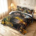 Erosebridal Western Cow Skull Animals Quilt King,Sunflower Daisy King ...