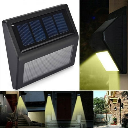 

YuanRX 6 LED Solar Power Light Sensor Wall Light Garden Step Stair Deck Lights Lamp Home Essentials Dining Room Light Fixture Room Decor (Clearance)