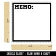 thumbnail image 2 of Memo Note Blank Journaling Self-Inking Rubber Stamp Ink Stamper - Black Ink - Small 1 Inch, 2 of 7
