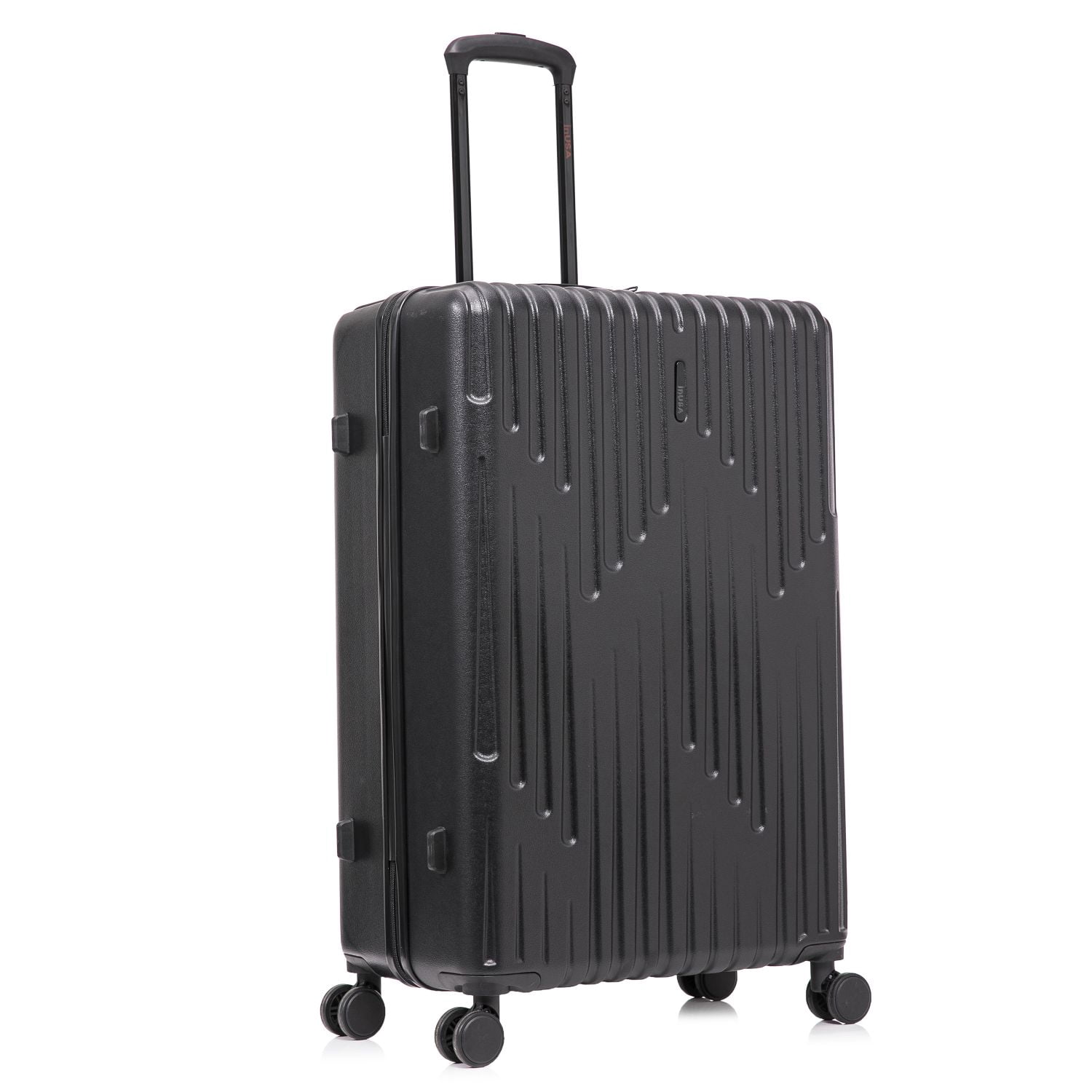 InUSA DRIP 28" Hardside Lightweight Checked Luggage with Spinner Wheels, Handle and Trolley, Black