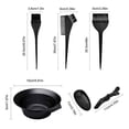 thumbnail image 2 of EUWBSSR Hair Dye Coloring Kit Tinting Bowl Dye Brush Ear Cover Gloves Coloring DIY Tools, 2 of 9