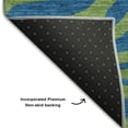 thumbnail image 5 of Addison Rugs Mayfield Premium Machine Washable Transitional Animal Print Green Rectangle Rug, 8' x 10', 5 of 6