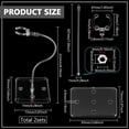 thumbnail image 2 of 2 Sets Action Figure Display Stands with Adjustable Snake Bones 3.66x2.87x9.84inch Clear Plastic Minifigures Display Stands with Rectangle Base for HG RG SHF Action Figures Models, 2 of 9