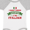 thumbnail image 4 of Inktastic No Recipes I'm Italian Boys or Girls Baby Bodysuit, 4 of 5