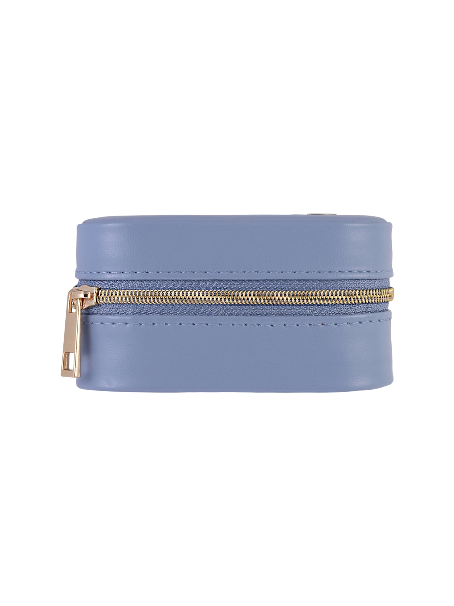 Time and Tru Goldtone/Blue Initial "S" Square Jewelry Organizer