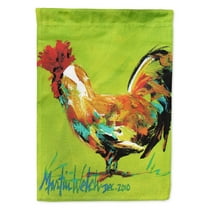Carolines Treasures MW1192GF Cockadoo Rooster Flag Garden Size  Small multicolor