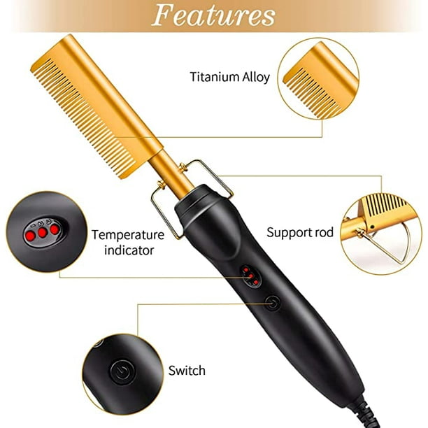 Titanium hot comb clearance