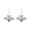 B, variant on Nnndbs Halloween Theme Earrings for Women, Unique Acrylic Bat Dangle Drop Earrings, Alloy Jewelry for Halloween Party Accessories