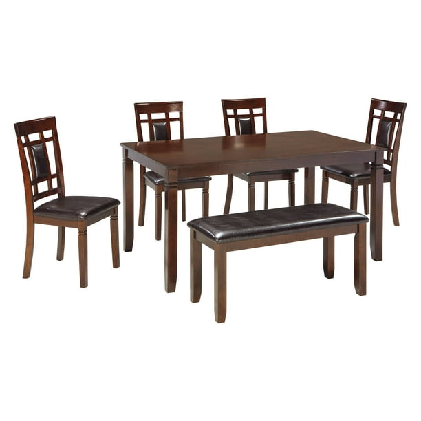 Ashley Bennox 6 Piece Dining Table Set, Round Dining Table Set For 6 Ashley