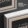 thumbnail image 4 of wall26 Framed Canvas Print Wall Art Set Duotone Retro Mid-Century Wine Posters Drinks &amp; Cocktails Food Photography Realism Decorative Contemporary for Living Room, Bedroom, Office - 24"x36&q, 4 of 5