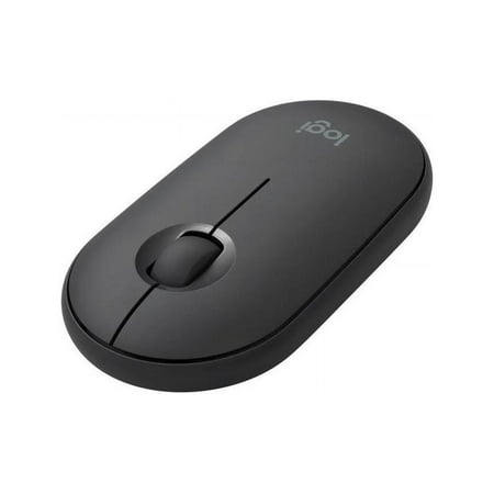 Logitech - Pebble i345 Bluetooth Optical Ambidextrous Mouse for iPad - Graphite