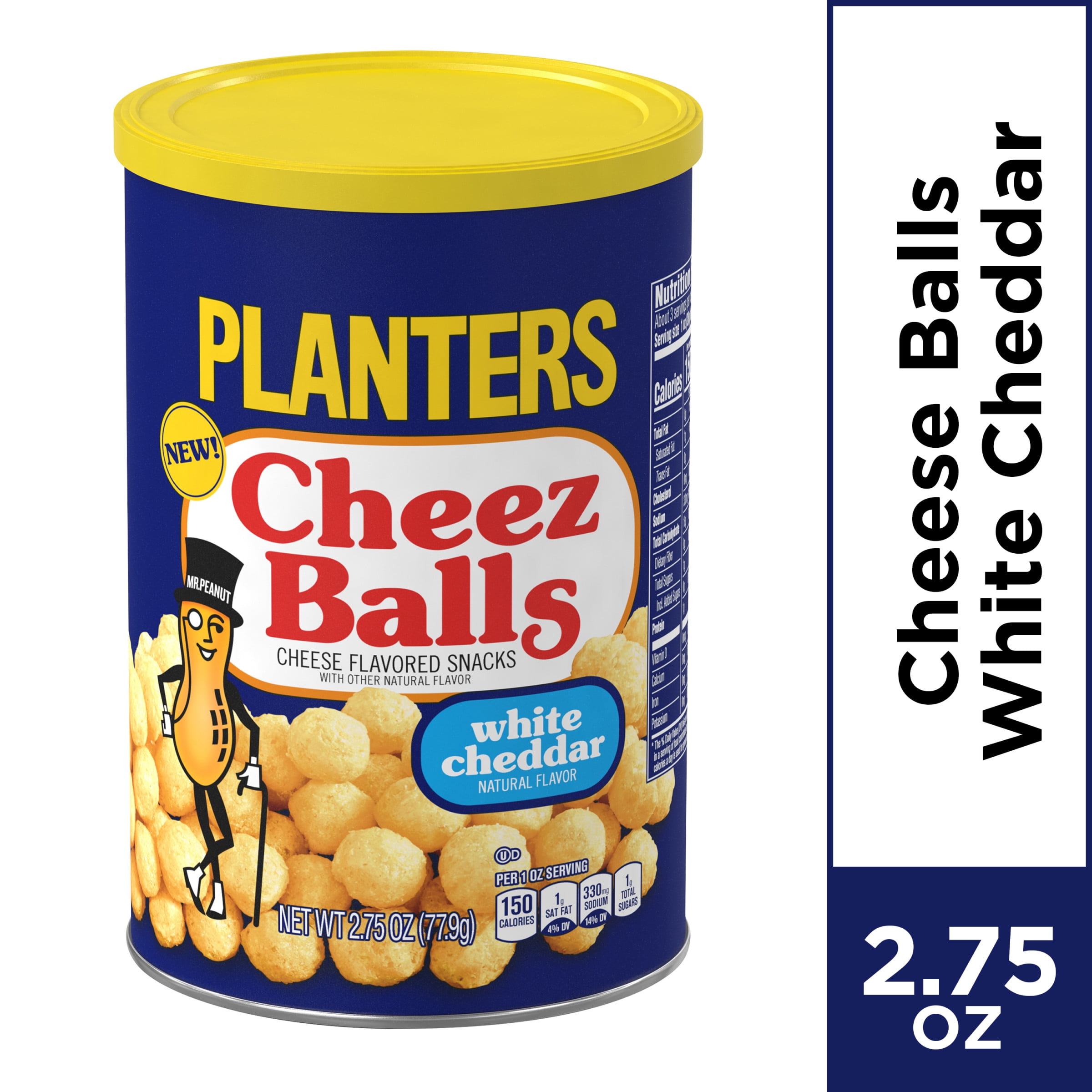 Planters White Cheddar Cheez Balls, 2.75 oz. Canister