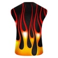 thumbnail image 4 of Running Shorts for Men Printed Short Sleeve V Neck Performance Top Polyester Workout Shirt, 4 of 6