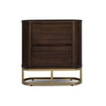 thumbnail image 4 of Teamson Home Seneca Modern 2-Drawer Wood Nightstand with Storage Drawers and Elevated Metal Base, 4 of 12