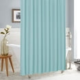 thumbnail image 2 of Teal Waffle Fabric Shower Curtain, Turquoise Waffle Weave Textured Shower Curtains for Modern Luxury Bathroom Decor, Aqua Blue Heavy Duty Spa Hotel Shower Curtain, 72 x 72, 2 of 5