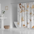 thumbnail image 3 of Coolnut Bath Shower Curtain Liners Gold Black Marble 60x72in Polyester Waterproof with 12 Curtain Hooks, 3 of 6