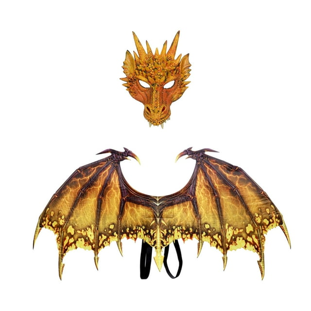 Máscara de alas de disfraz para adultos, fiesta de disfraces, máscara de cosplay, máscara de vestir, alas Amarillo Yuyangstore Disfraz de juego de simulación