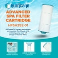 thumbnail image 2 of Hurricane HF5H352-01 Spa Filter Cartridge for PPM35SC-F2M, Unicel 5CH-352, Filbur FC-0196, 2 of 9