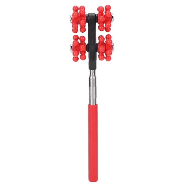 Rodillo De Masaje Extensible, Longitud Ajustable, Agarre Cómodo, Rotación De 360 °, Rodillo De Masaje Telescópico Para Brazos Cergrey Rojo