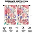 thumbnail image 2 of Blackout Kids Curtains,Pioneer Flower Floral Print Pattern Childrens Insulated Curtains Set Of 2,Bedroom Essentials,Toddler Room Decor 52"x84", 2 of 5