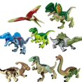 thumbnail image 4 of Dinosaurio Jurásico Set World Park 3 Modelo Bloques de Construcción Blanco T Indominus Rex Dino Breakout 8 piezas Mosasaurus Velociraptor Animal, 4 of 5