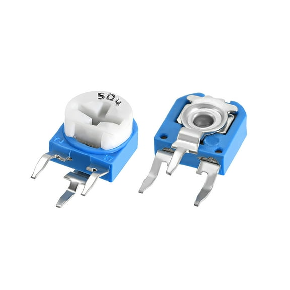 Uxcell Trimmer Potentiometer 500K Ohm Adjustment Horizontal Variable Resistor 20pack