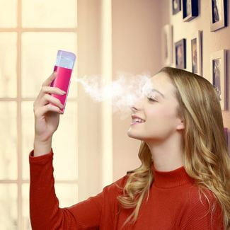 Prospera DL030-R Handy Facial Steamer Nano Cool Mist Facial Sprayer Skin Care Face Steamer Rose