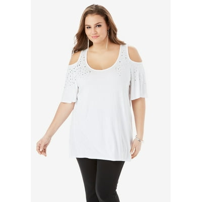 Roamans Plus Size Cold shoulder Tunic with High low Nigeria Ubuy