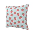 thumbnail image 2 of Wukai Hand Drawn Strawberry Premium Polyester Fleece Pillow Covers with Hidden Zipper Closure,Luxuriously Soft and Durable-20"x20", 2 of 7