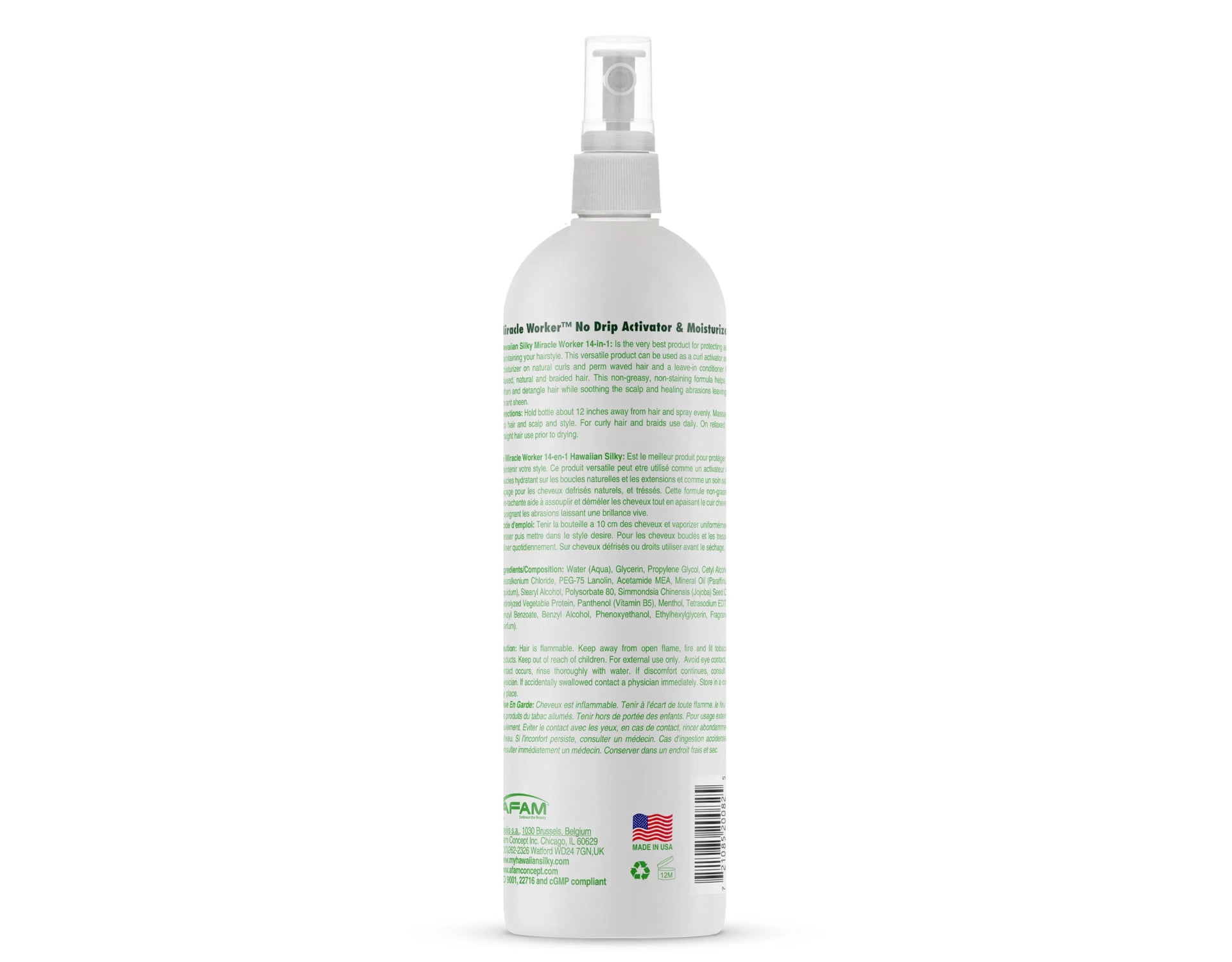 Hawaiian Silky 14-In-1 Miracle Worker No-Drip Activator & Moisturizer Spray, 16 Fl. Oz. - Pack of 4