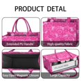 thumbnail image 4 of Large Capacity Tote Bag,Pink Ribbon Pattern Handbag Fashion Luxury Tote Bag,15.7"x13"x 5.1" Inches,Laptop Compatible, 4 of 6