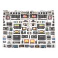 thumbnail image 7 of Yayeee Kitchen Curtains Tier Pair Light Filtering 27"x36" Rod Pocket Short Cafe Window Panel, Retro Collection Pattern, 7 of 7