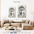 thumbnail image 3 of Elephant Stock Simmering Buddha Wall Art - Vertical Multi Panel Canvas - Living Room Wall Decor - People Multi Panel - Beige And Gray Decor By e. Anthony Orme - 24" x 38", 3 of 4