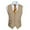 Khaki Beige(flap Pocket), variant on Black Suit Vest for Men Classic Slim Fit V-Neck Waistcoat Formal Dress Vest for Weddings