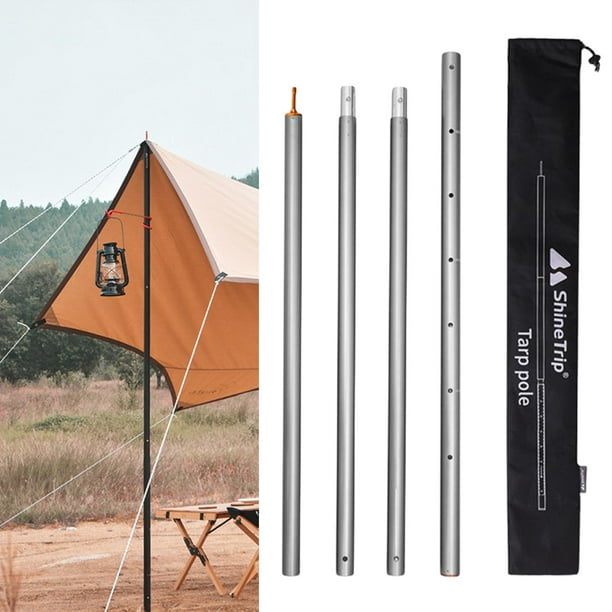 Tent Poles Canopy Spare Parts Adjustable Telescoping Shelter Solid Aluminum  Titanium
