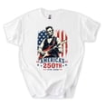 thumbnail image 3 of Abraham Lincoln Guitar T-Shirt, America 250th Patriotic Music Tee (1776-2026), Fourth of July Tshirt, 3 of 4